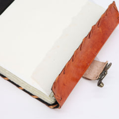 Light Brown Tan Book - Evil Eye Decor - 160 Deckle Edges Pages - 20x15cm product image 2