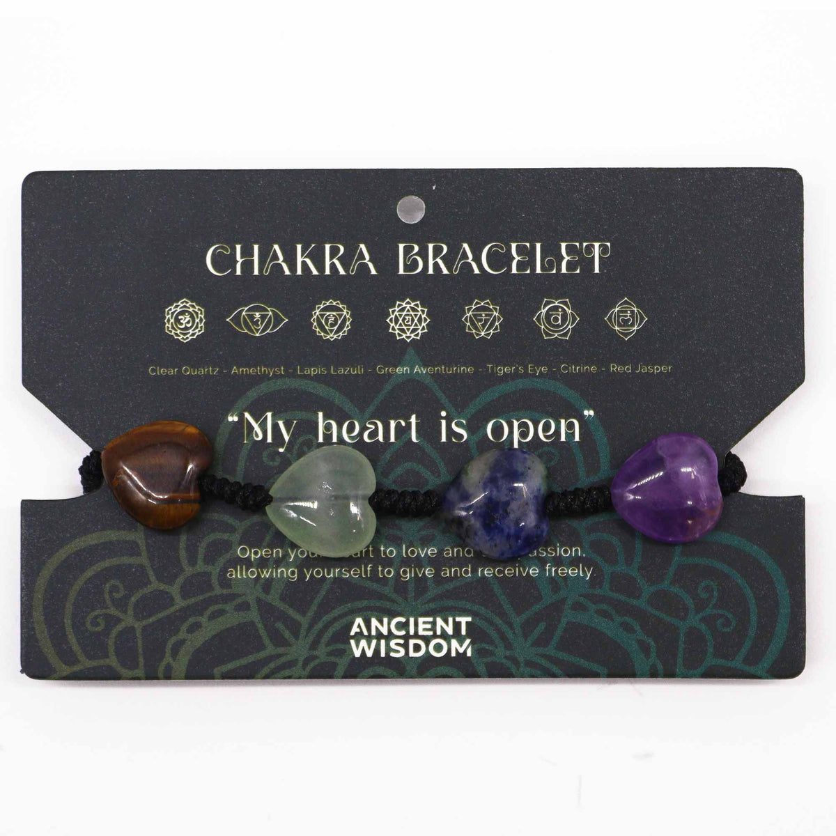 Chakra String Bracelet - Hearts product image