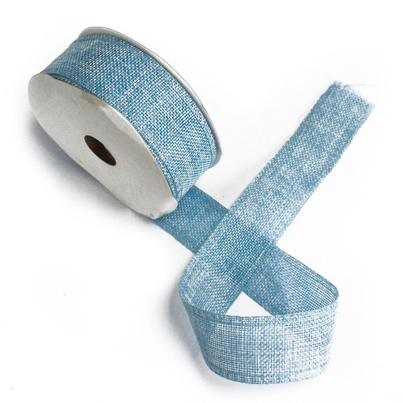 Natural Texture Ribbon 38mm x 20m - Baby Blue product image