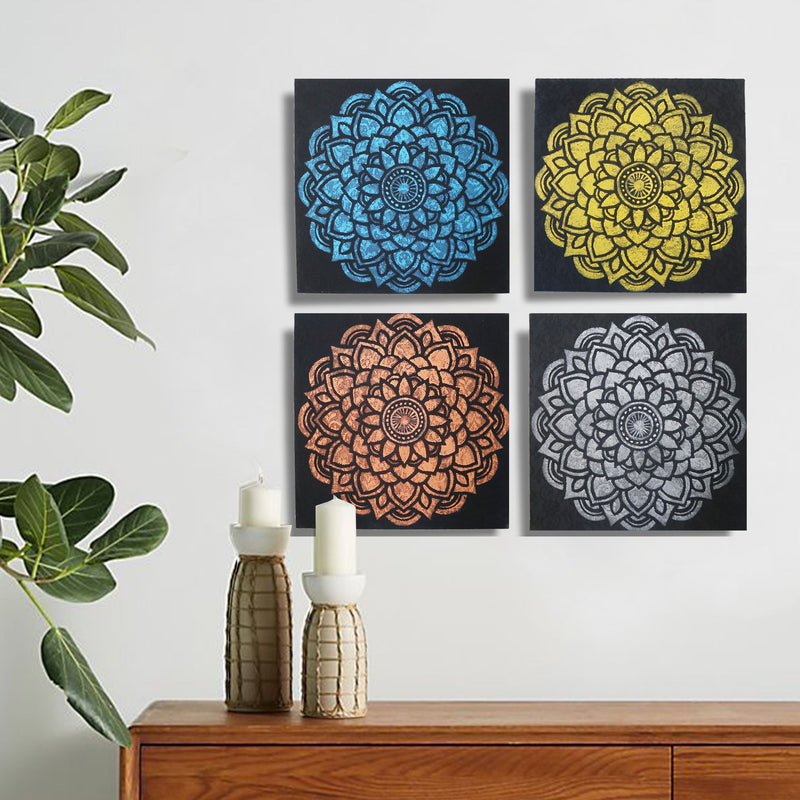 Set of 4 Mandala Brocade Detail 30x30cm product image