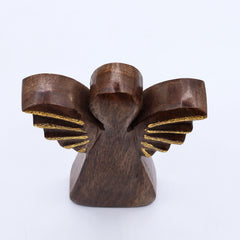 Medium Mango Wood Angel - Gold Decor product image 4