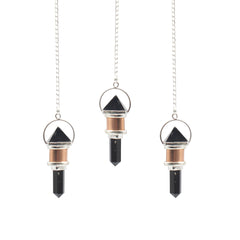 The Night Watcher- Combo Piece Copper Pendulum - Obsidian product image