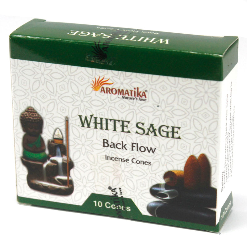 Aromatica Backflow Incense Cones - White Sage product image