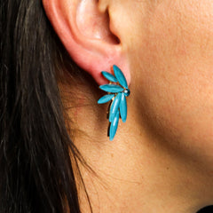 Teal Green - Vintage Glass - Faries - Earrings product image 5