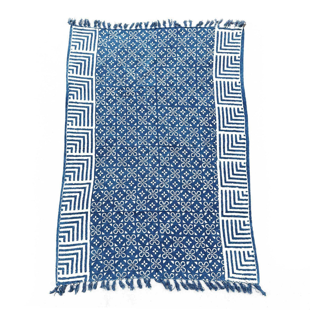 Handmade Indigo Throw - 170x120cm - Kasba Tiles product image 4