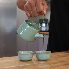 Herbal Jade Teapot Set - Pot & Two Cups product image 3