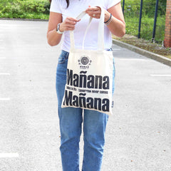 Iconic Basic Tote Bag - Mañana Mañana - Natural 4oz product image