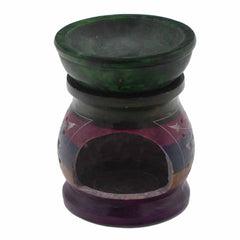 Soapstone Oil Burner 10cm - Flower of Life - Five Colours product image 3