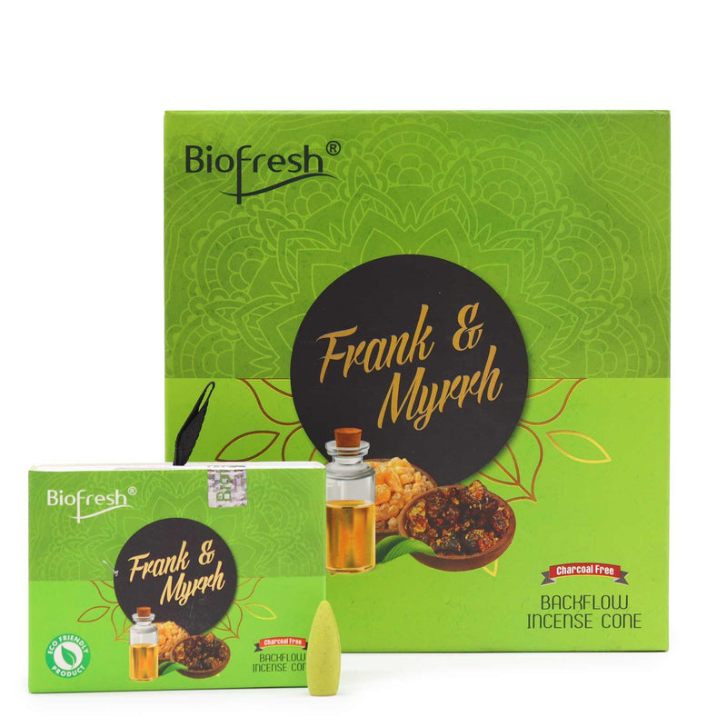 Biofresh Backflow Incense Cones - Frank & Myrrh product image