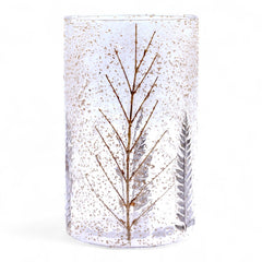 Natural Floral Glass - Tall Vase Candle Holder - Pino - (19x11cm) product image 5