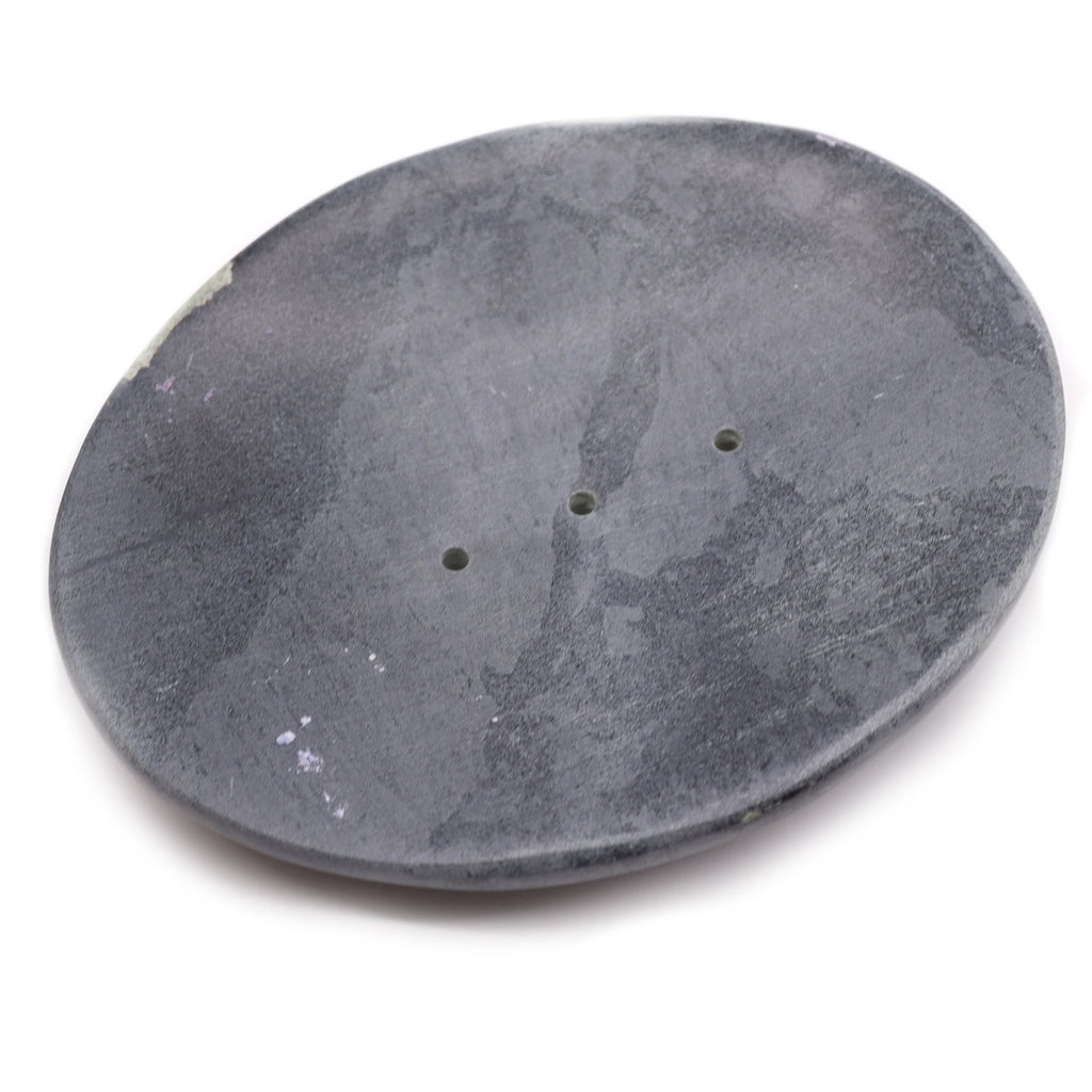 Grey Soapstone Soap Dish 10x12cm- Classic Oval product image 3