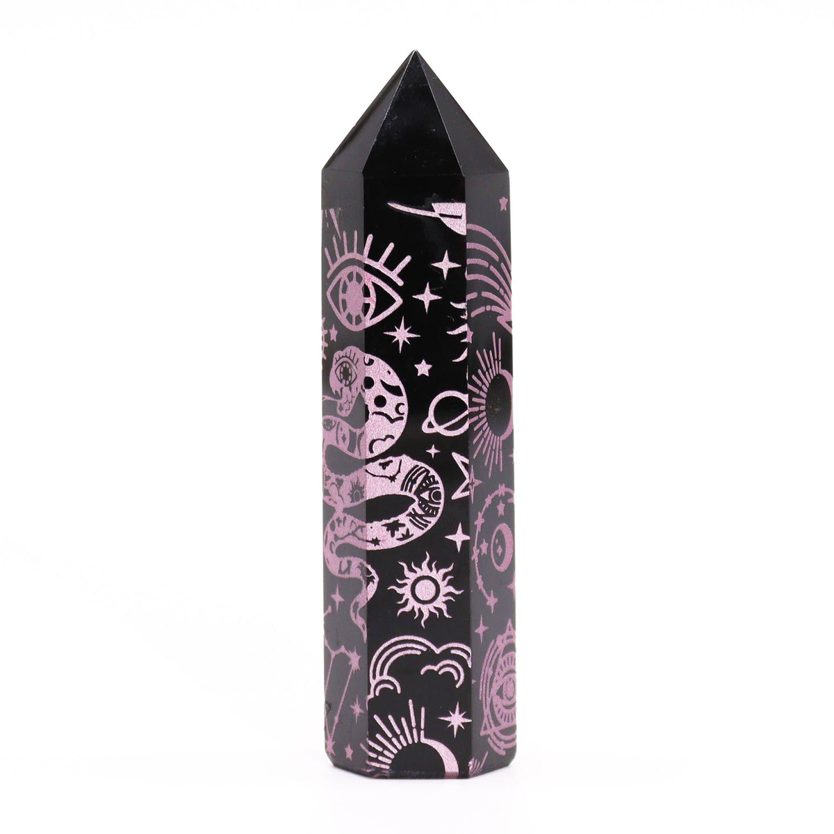 Black Obsidian Point - Mystic Story - Rose Pink - product image 3
