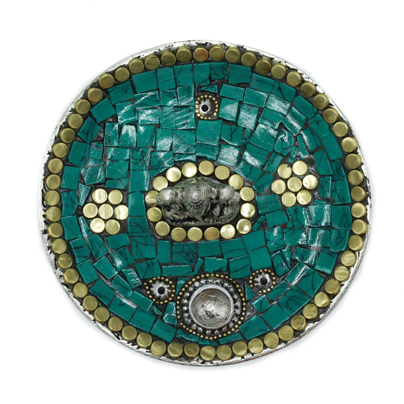 Ganesh Plate Tibetan Decor Cone & Stick Holder product image