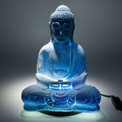 Meditation Buddha Lamp Sky Blue - Oval Stand product image 4