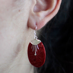 925 Silver Earrings - Oval Décor product image 2