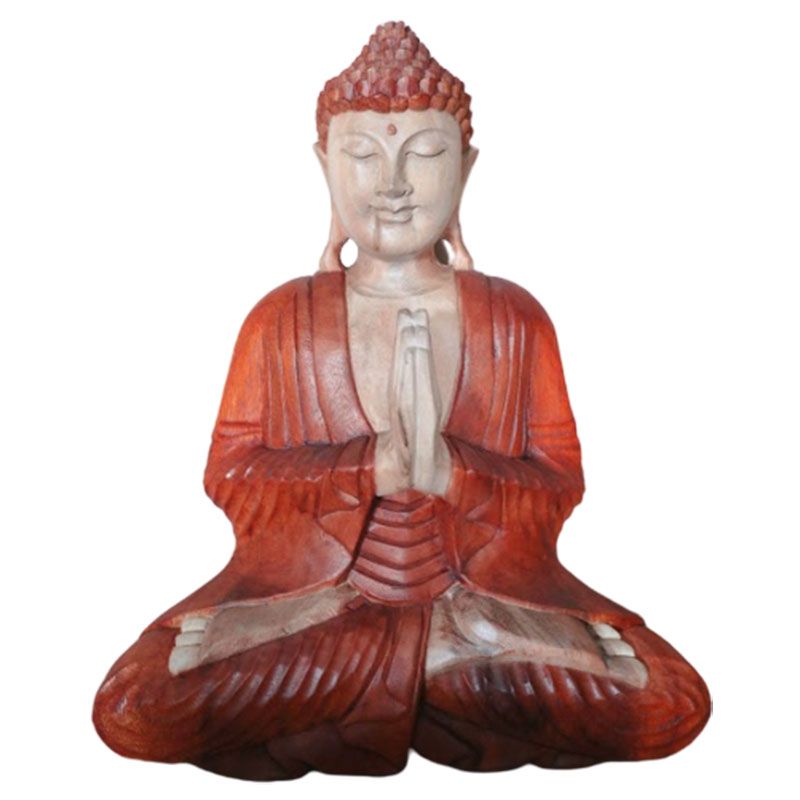 Hand Carved Buddha Statue - 40cm Welcome product image