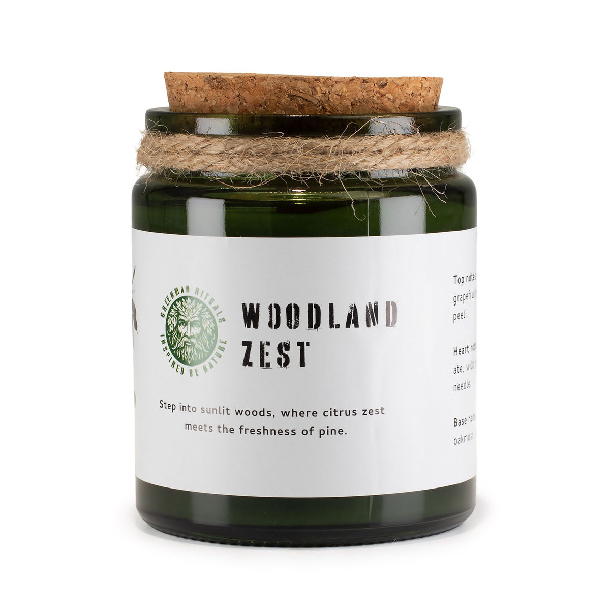 Greenman Woodwick Soy Candle - Woodland Zest product image