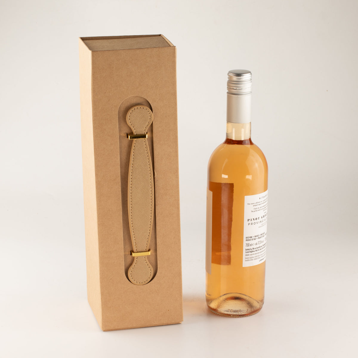 Flat Pack Gift Box - Wine Box Shape (33.5x10x10.5cm) - Brown Craft - product image 9