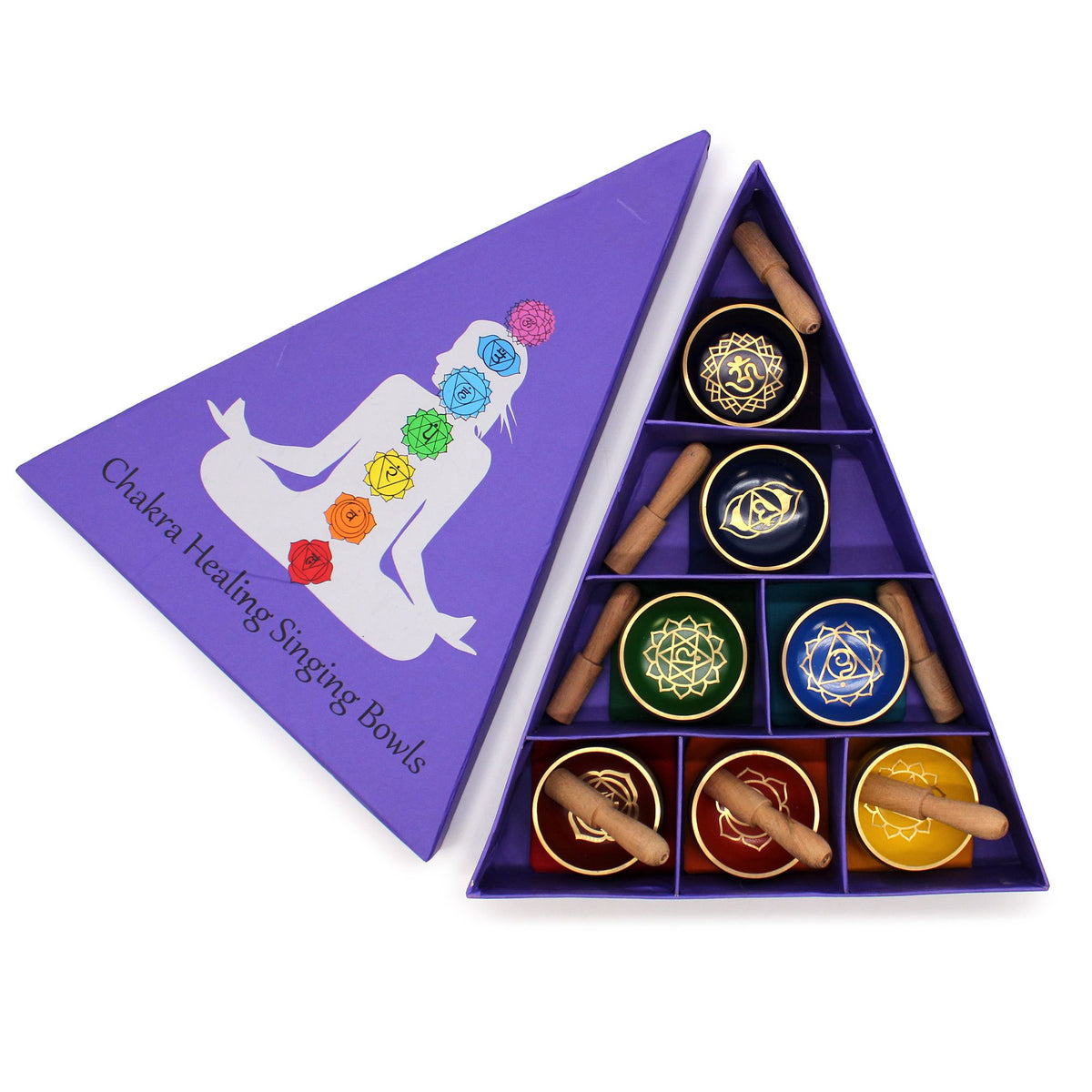 Chakra Pyramid Singing Bowl Gift Set product image 2