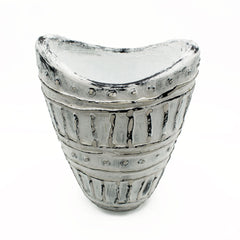 Wide Neck Shaped Vase - Cream 22cm product image 3