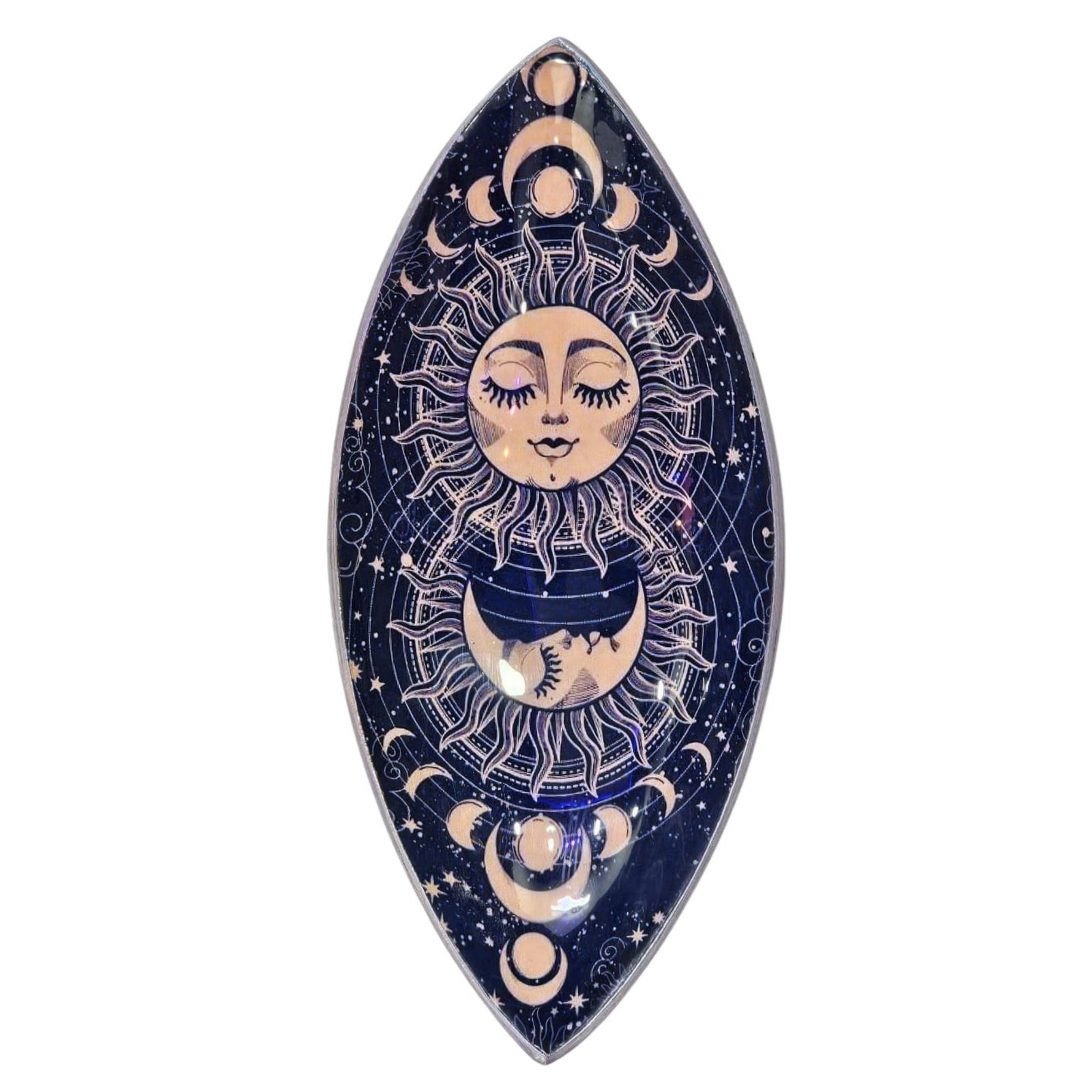 Enamel Incense Bowl - Aluminum - Pink Sun & Moon product image