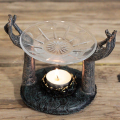 Antique Buddha - Om Hands Oil Burner product image