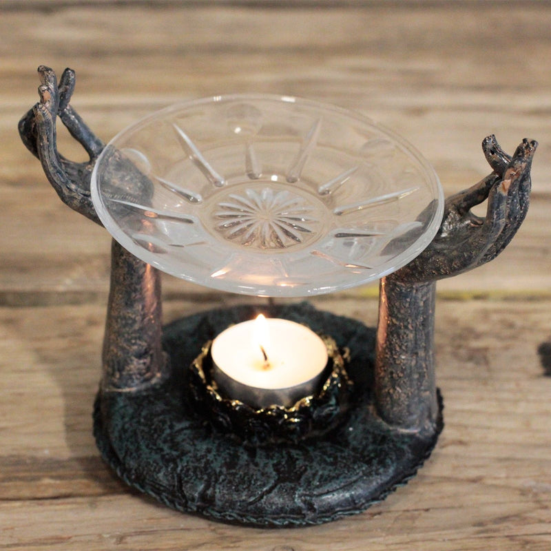 Antique Buddha - Om Hands Oil Burner product image