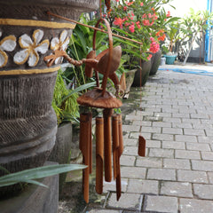 Bamboo Windchime - Natural finish - Coconut Dragon product image