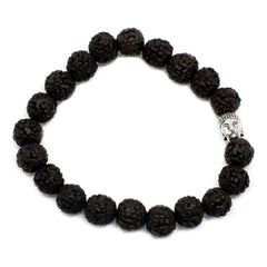 Rudraksha Buddah Bangle Mala - Dark product image 5
