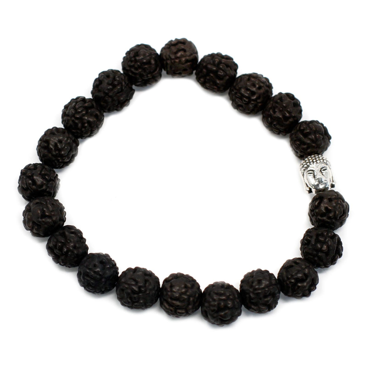 Rudraksha Buddah Bangle Mala - Dark product image 5