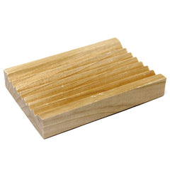 Hemu Wood Soap Dish - Groovy product image