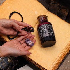Ancient Witch Bath Spell Potion & Amethyst Crystal Amulet - Seduction product image 10