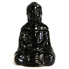 Sitting Buddha Oil Burner - Black product image