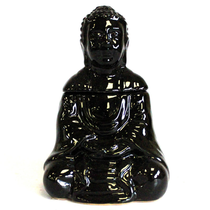 Sitting Buddha Oil Burner - Black product image