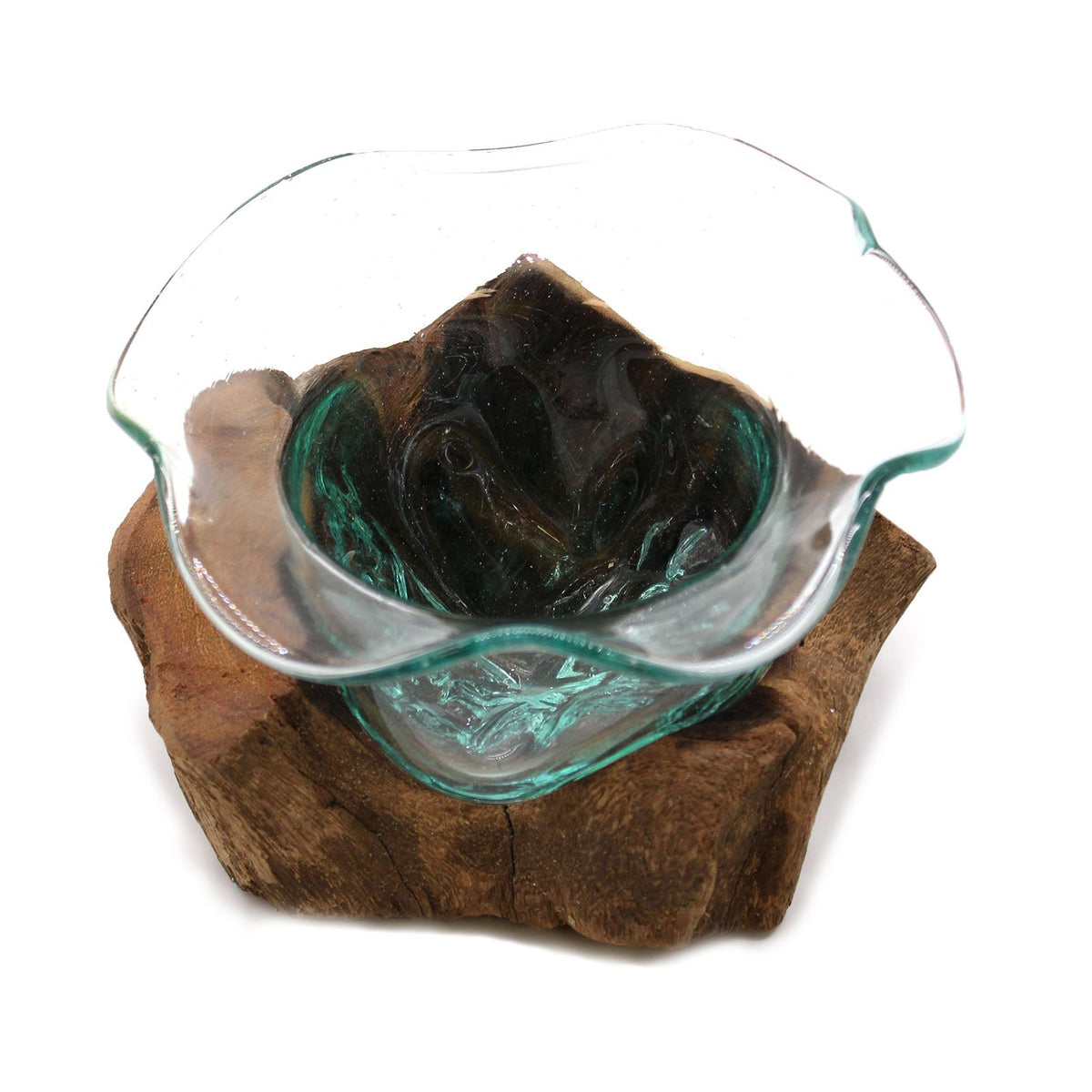 Molton Glass Fancy Sweet Bowl on Wood product image 4