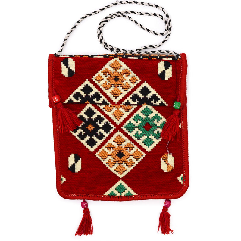 Red Kilim Messenger Festival Bag product image