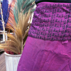 Yoga and Festival Pants - Thai Fisherman Mandala Mantra on Purple product image 3