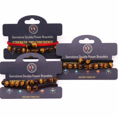 Gemstone Double Power Bracelets- Tiger Eye product image 3