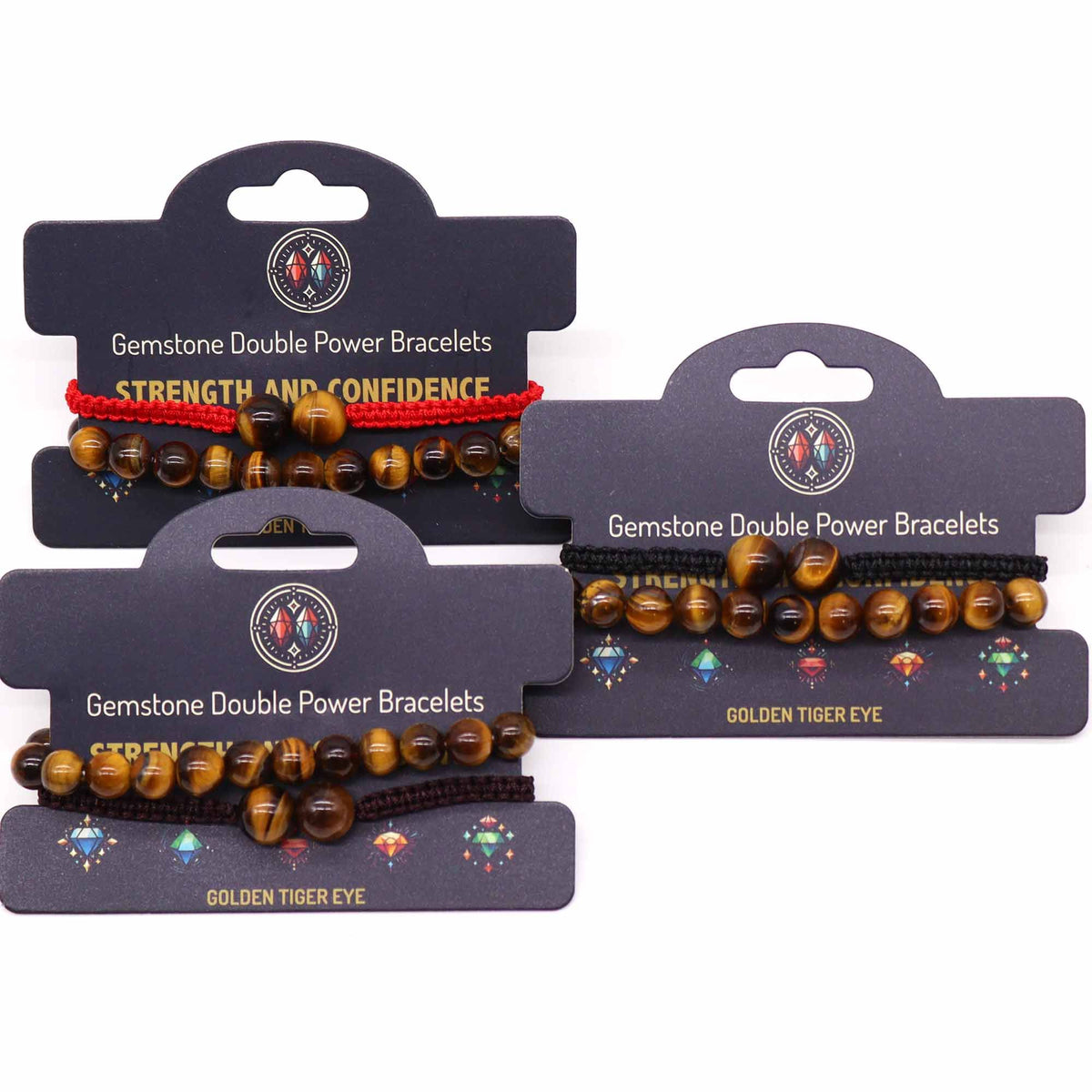 Gemstone Double Power Bracelets- Tiger Eye product image 3