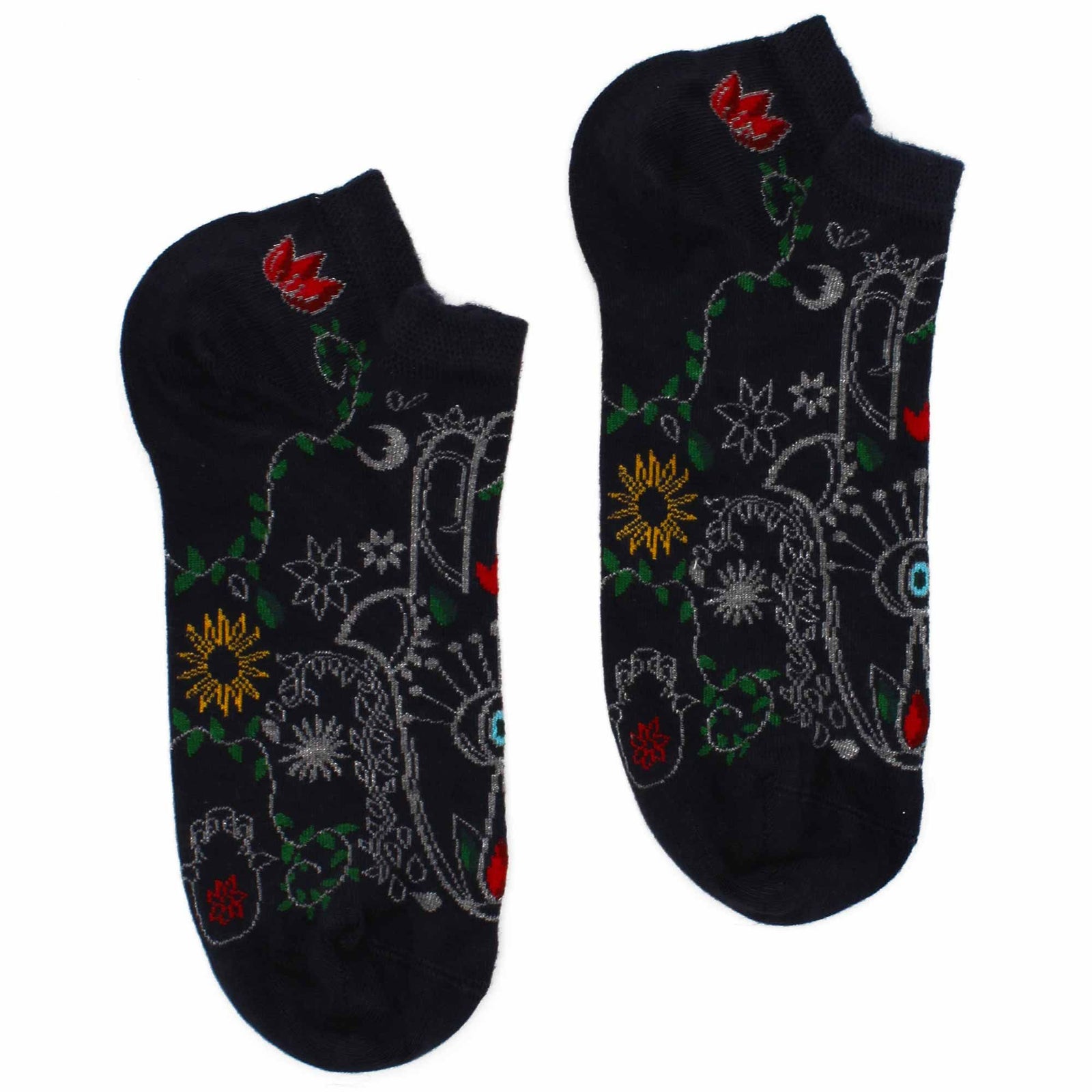 S/M Hop Hare Bamboo Socks Low (3.5-6.5) - Hamsa product image