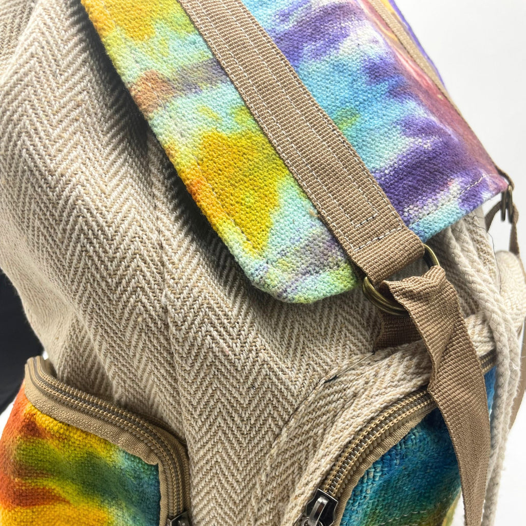 Tiedye Hemp Large Square Backpack - product image 2