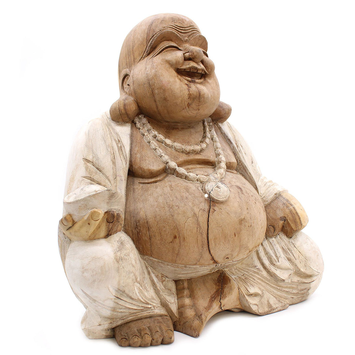 Happy Buddha - Whitewash 50cm product image 3