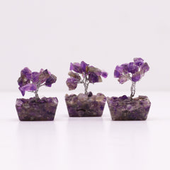 Mini Gemstone Tree On Orgonite Base - Amethyst (15 stones) product image 5