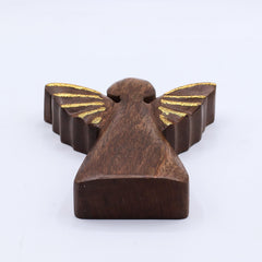 Medium Mango Wood Angel - Gold Decor product image 5