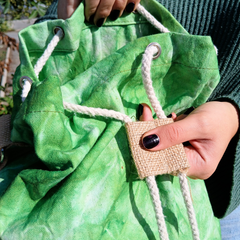 All Natural Backpack - Green Stonewash - Tree of Life product image