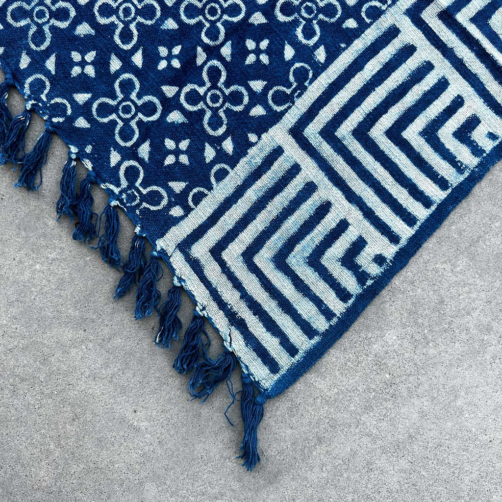 Handmade Indigo Throw - 170x120cm - Kasba Tiles product image 3