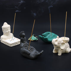 Buddah & Hand Incense Burner (black) product image 2