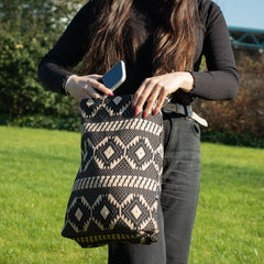 Nomad Sari Jacquard Natural Nomad Carryall Bags - Desert Loom product image 4