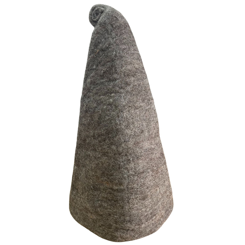Felted Sauna Wizard Hat - Natural Brown product image
