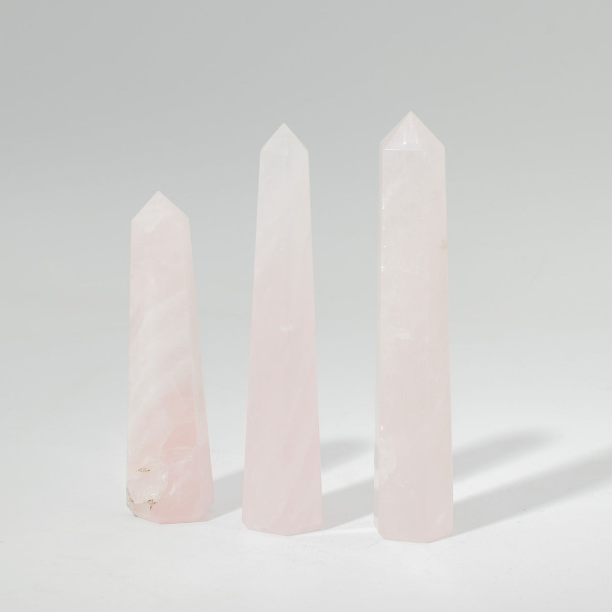 Gemstone Six Face Obelisk Point approx 11cm - Rose Quartz product image 6
